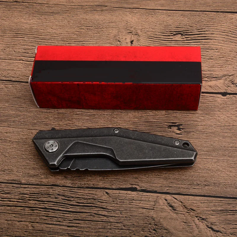 

NEW OEM Quality K1318 EDC Folding Knife Stainless Steel Handle with 8cr13mov Steel Blade Pocket Camping Knife Tools