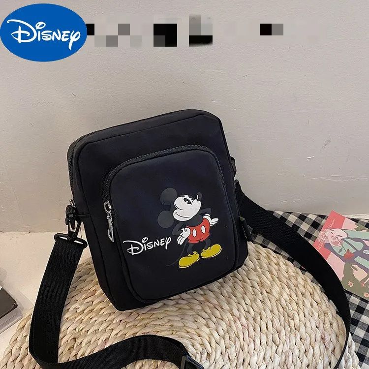 

Disney Small and Cute All-match Female Mickey Mouse Pattern One-shoulder White Messenger Bag Small Square Bag Shoulder Bag