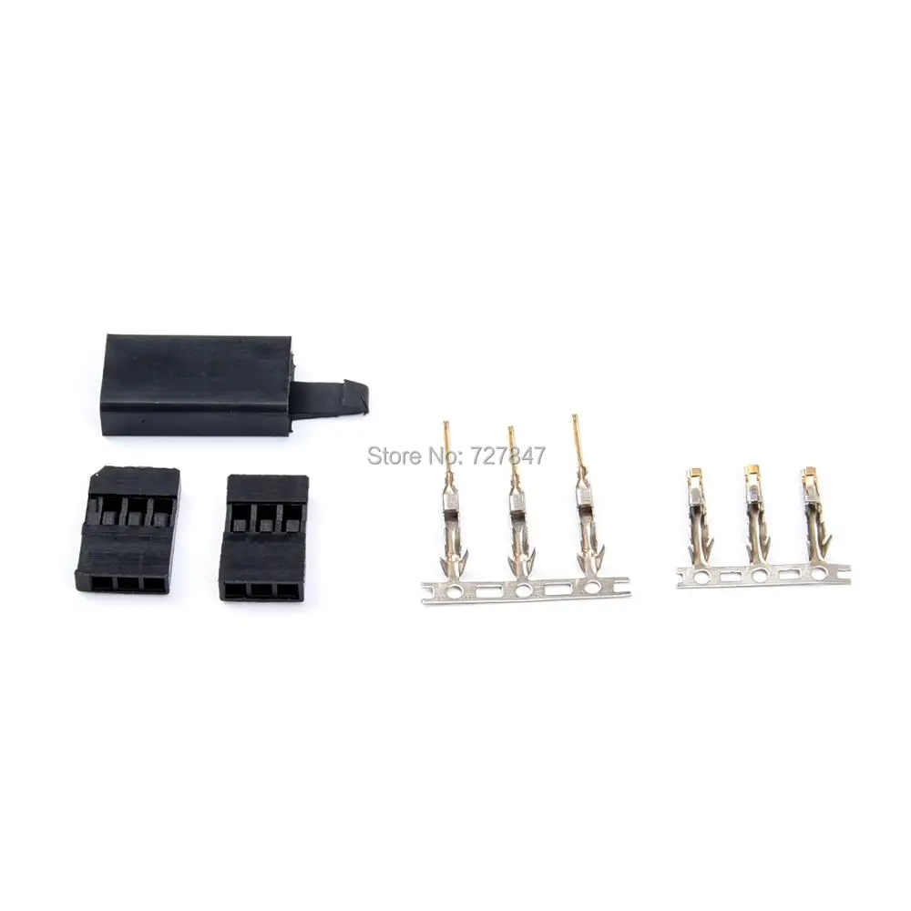 5/10/20 пар разъем приемника сервопривода с замком и штекерами позолоченные клеммы