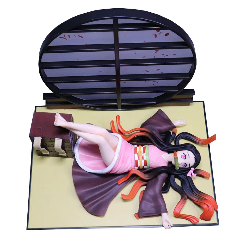 

Demon Slayer GK Kamado Nezuko Anime Action Figure Model 17CM PVC Sexy Girl Statue Collection Toy Sleep Position Decoration Figma