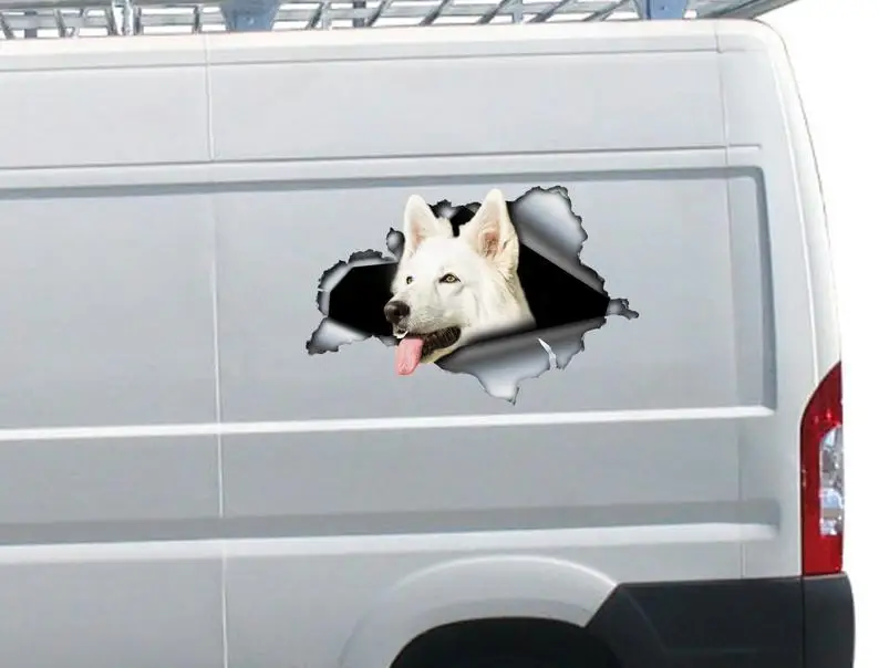 

2021 White Swiss Shepherd car decal, dog car decal, Swiss Shepherd decal, Swiss Shepherd sticker