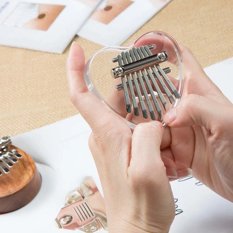 Портативное мини-пианино Kalimba перкуссионная музыкальная клавиатура с 8 клавишами