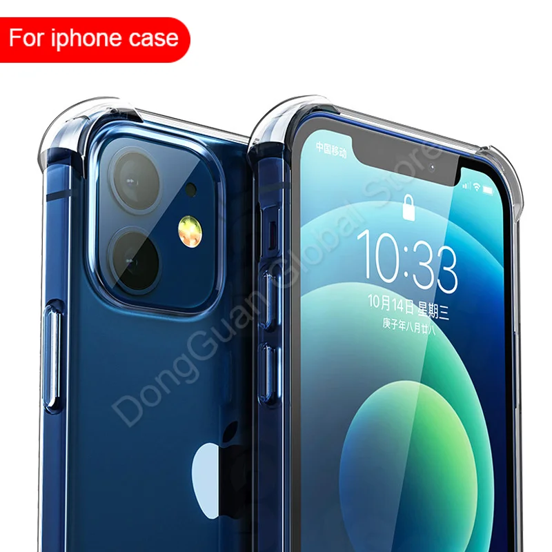 

Чехол для телефона iPhone, прозрачный чехол для iPhone 12 11 Mini Pro X XS Max XR 6 6S 8 7 Plus SE 2020