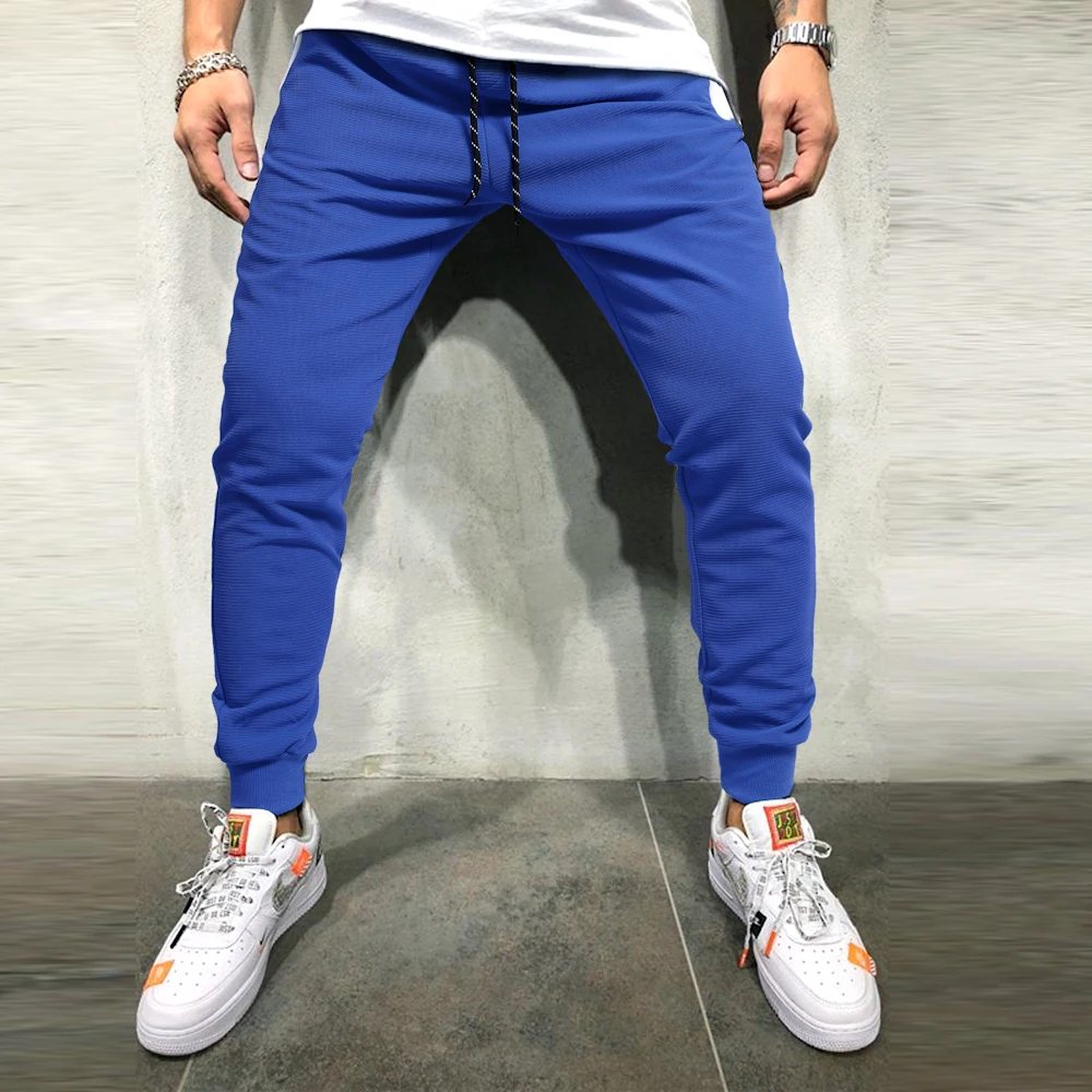 Men's Sweatpants Side Stripe Hip Hop Track Pants Street Wear Skinny Joggers Drawstring Elastic Waist Male Casual | Мужская одежда
