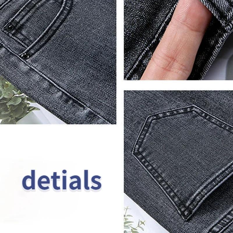 

Jeans Women Straight 4-colors Simple Tassel Buttons Slim Female Retro Trousers Denim Leisure Teens Streetwear Comfortable Chic