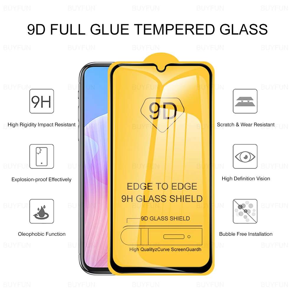 9D полный клей для Huawei P Smart Z Plus 2019 PSmart 2018 защита экрана из закаленного стекла на 2020
