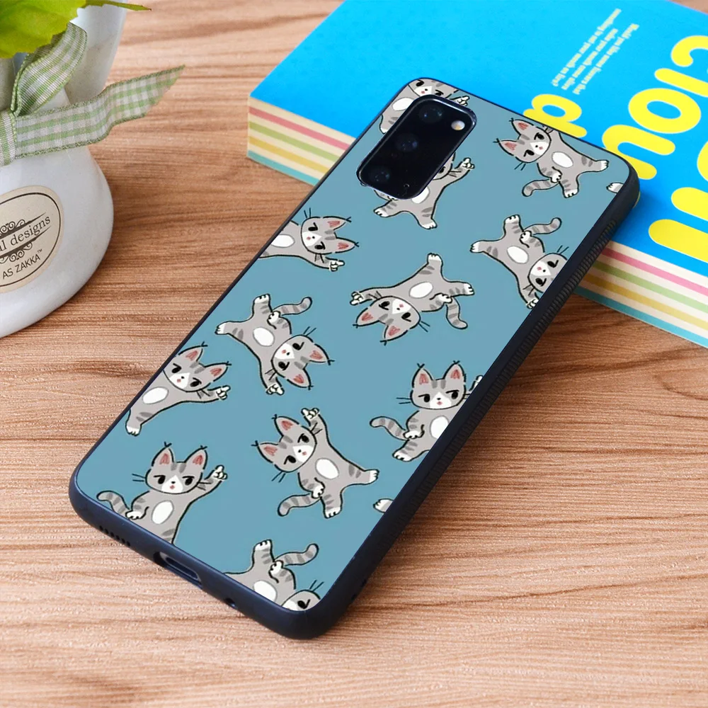 

For Samsung Galaxy Cat dancing Soft TPU border Samsung Galaxy Case