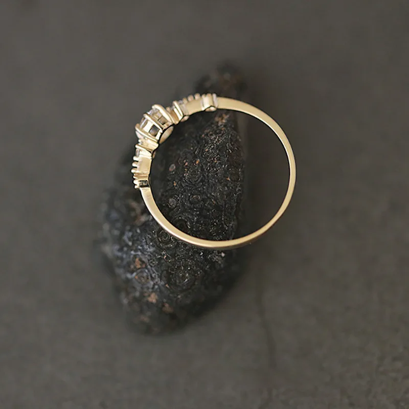 14K белое Силиконовое Золотое кольцо для женщин рождественские обручальные