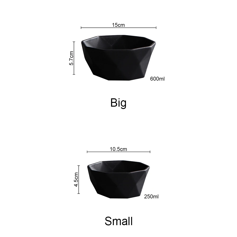 Керамическая Салатница посуда Алмазный край супница простой и креативный