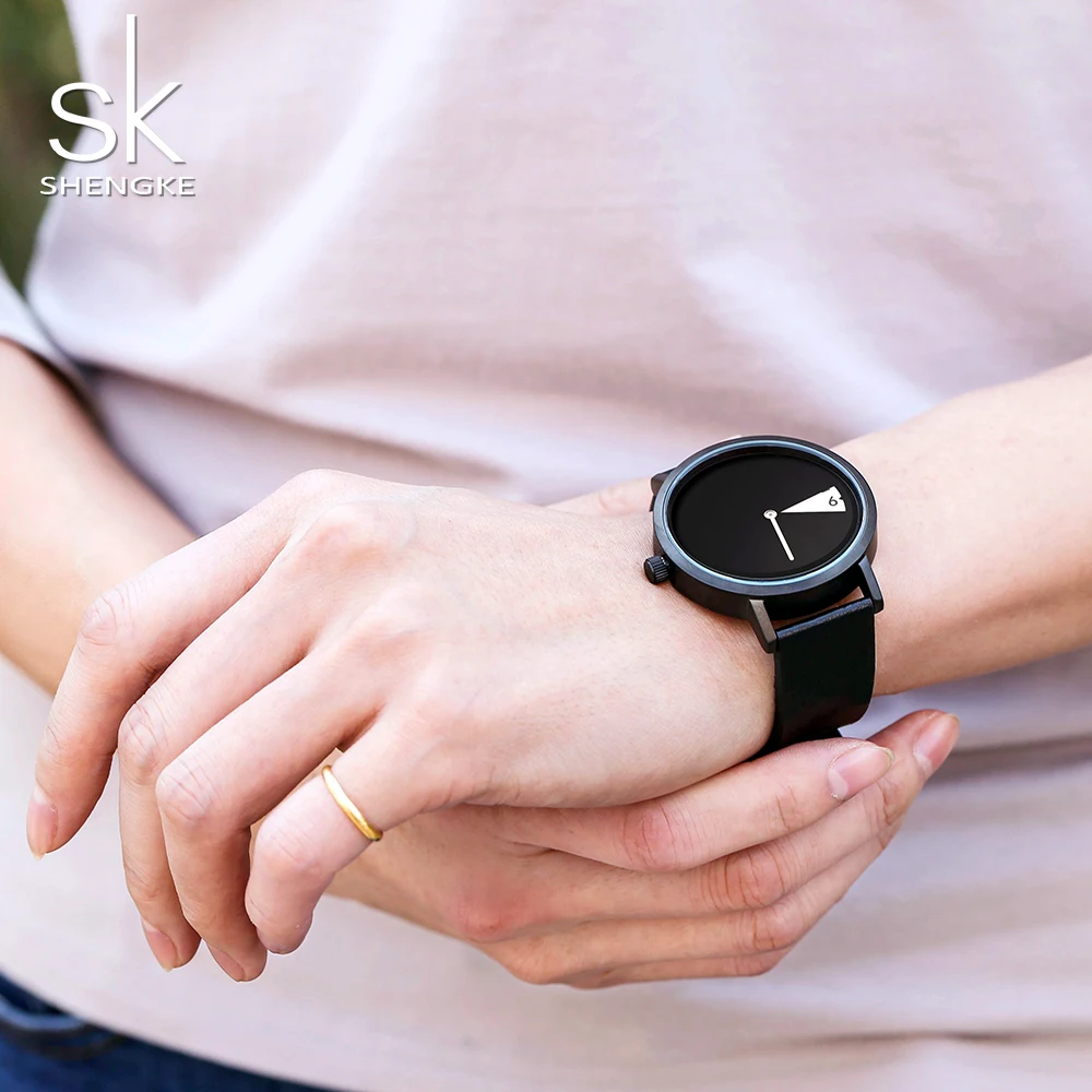

Shengke Top Brand Women Watches Fashion SK Creative Women's Watch Luxury Leather Waterproof Ladies Clock Reloj Mujer
