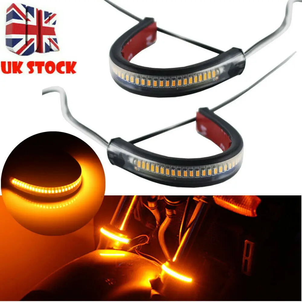 Универсальная СВЕТОДИОДНАЯ лента SMD для мотоцикла 2 шт. указатель поворота задний