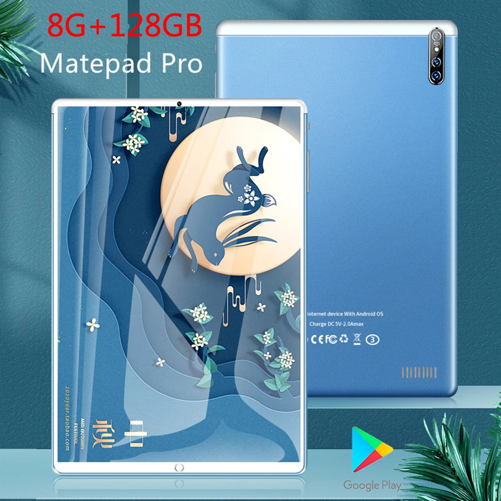 

2022 New 10.1 Inch 10-core 8G+128GB 4G Full Netcom Call Tablet Android 9.0 Internet Class Large-screen Call Tablet
