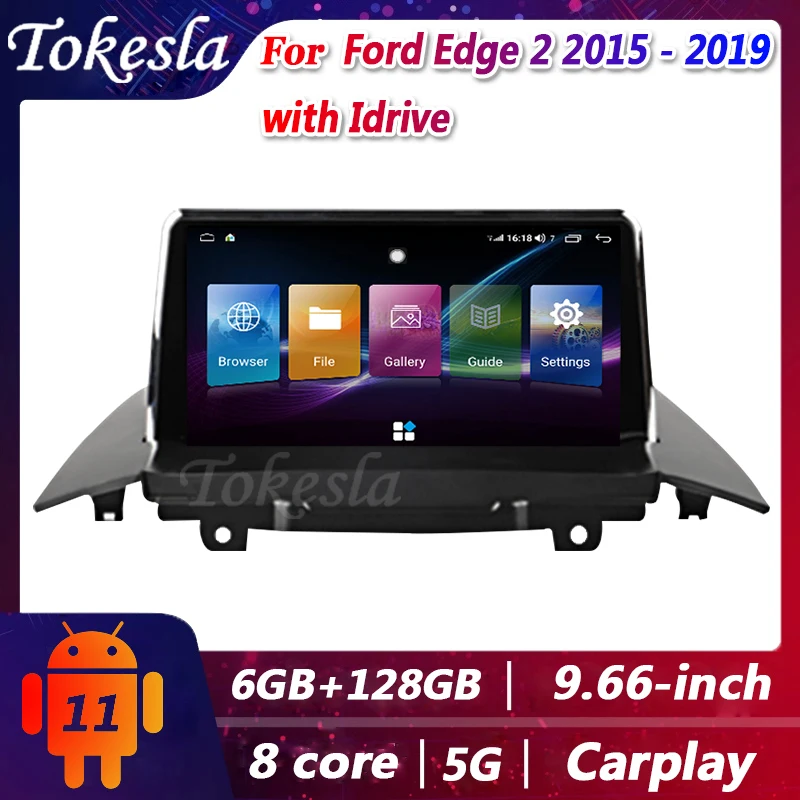 

Tokesla Car Radio Android 11 For Ford Edge 2 With Idrive Auto DVD Automotivo Central Multimedia Player Gps Navigation Screen 5G