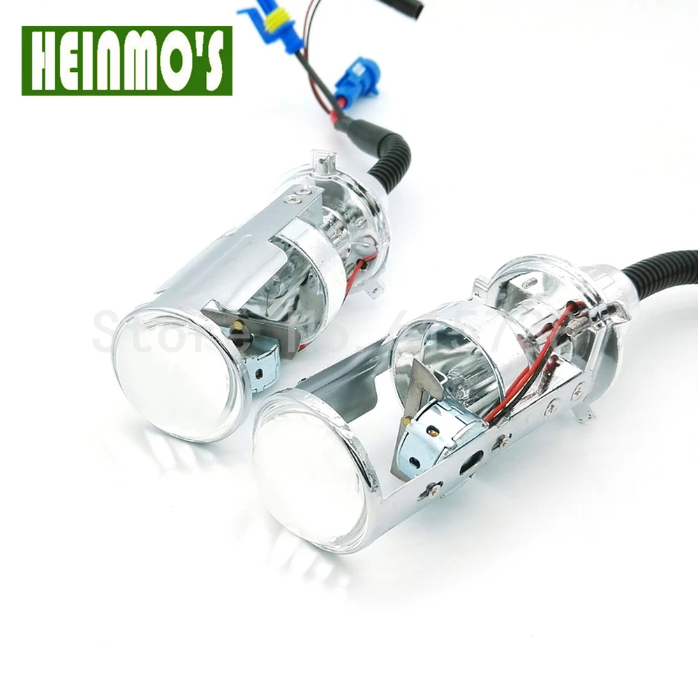 12V 35W H4 Bi xenon объектив Автомобильный источник света HID hid комплект дальний свет 6000K