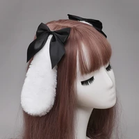 2021 new adult sex tools sweet lolita bow bunny ears hairpin japanese anime cosplay bunny girl headdress sexy fluffy headdress