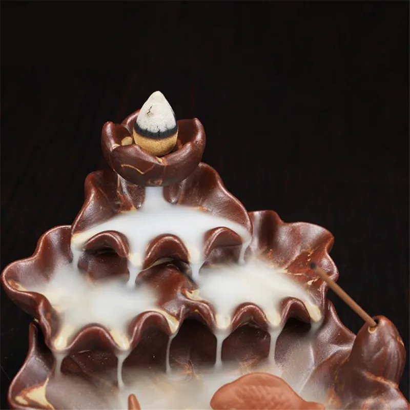 Новый мужланов обратного Ладан горелки Керамика дерьмо рыбы для плавания из