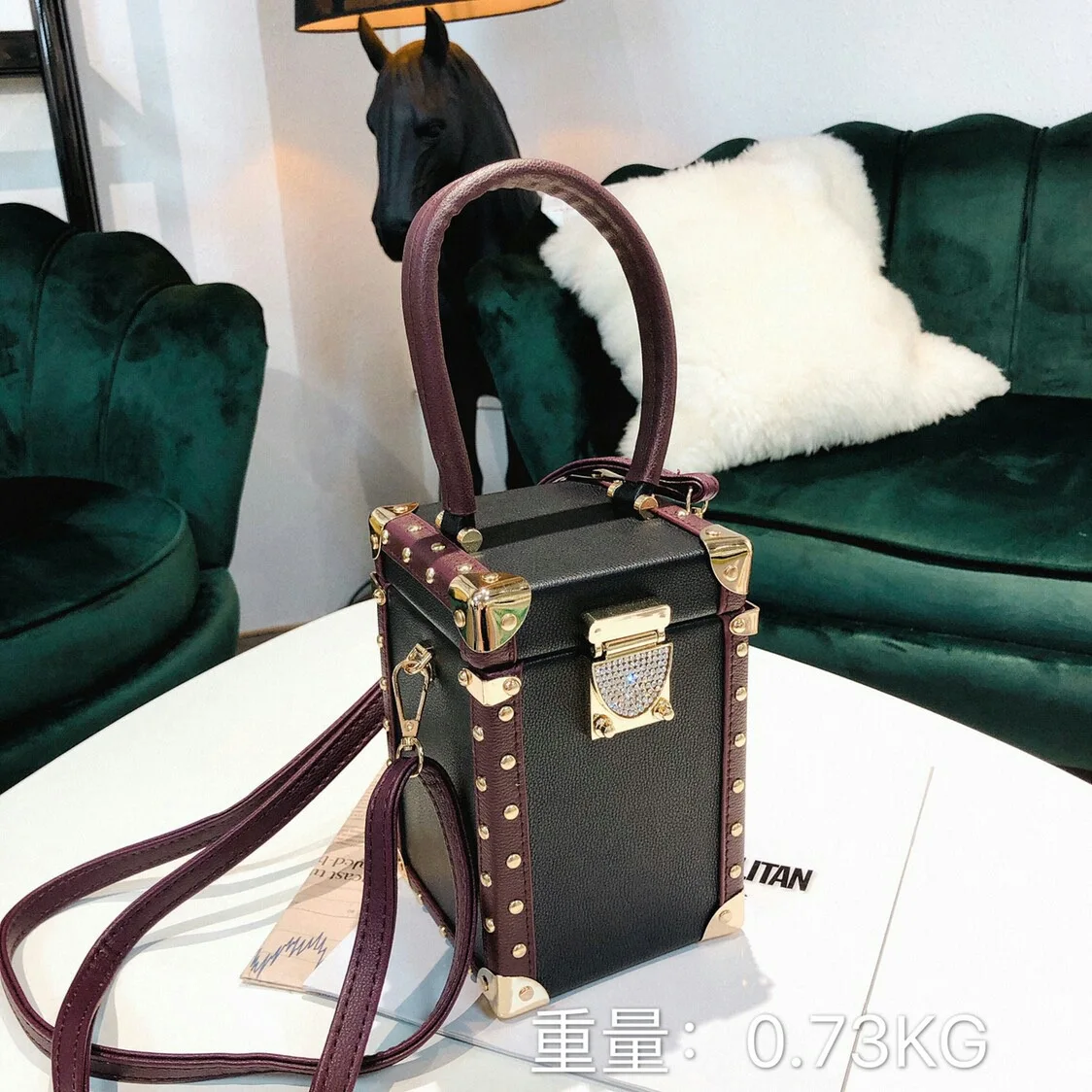 Известный бренд Роскошная алмазная пряжка сшивание цветная коробка стильная