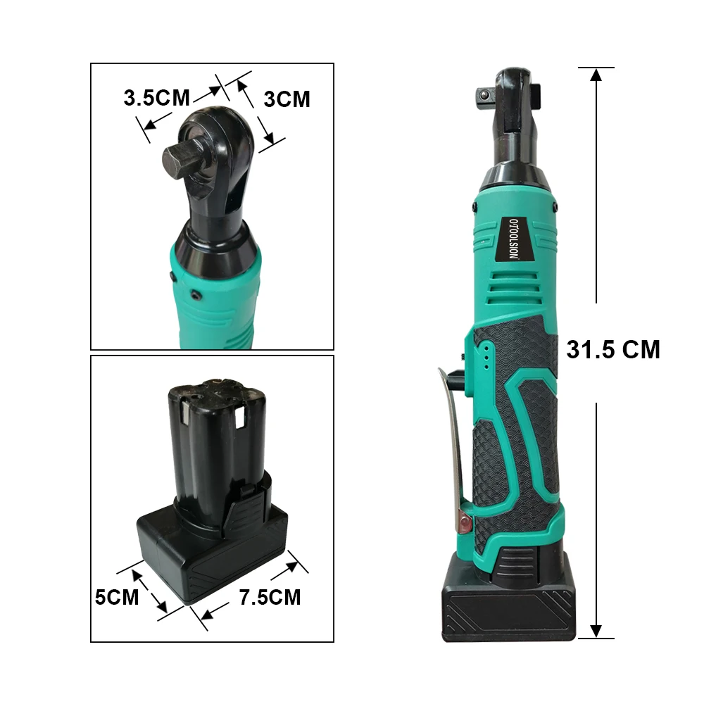Набор электрических гаечных ключей 3/8 &quotс перезаряжаемой литий ионной батареей