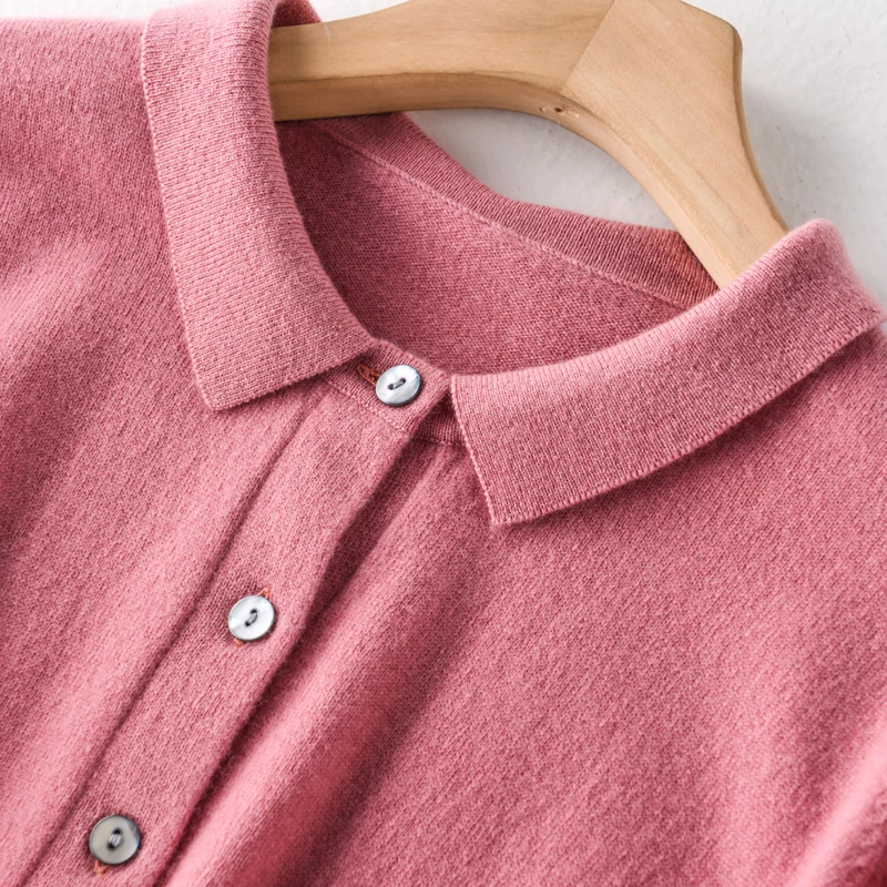 Женский кардиган из 100% шерсти вязаный свитер модная зимняя одежда 6 цветов