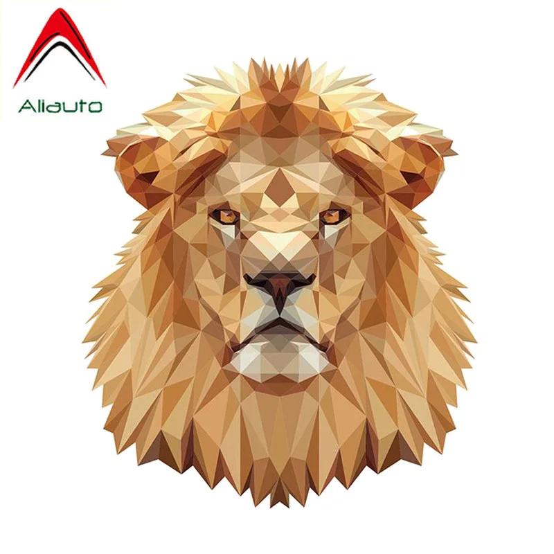 Фото Aliauto индивидуальная искусственная голова льва портретная Наклейка ПВХ ноутбук