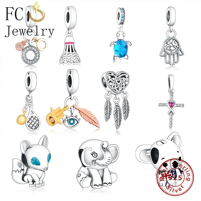 FC ювелирные изделия Подходит для оригинального браслета Pandora 925 серебро розовое