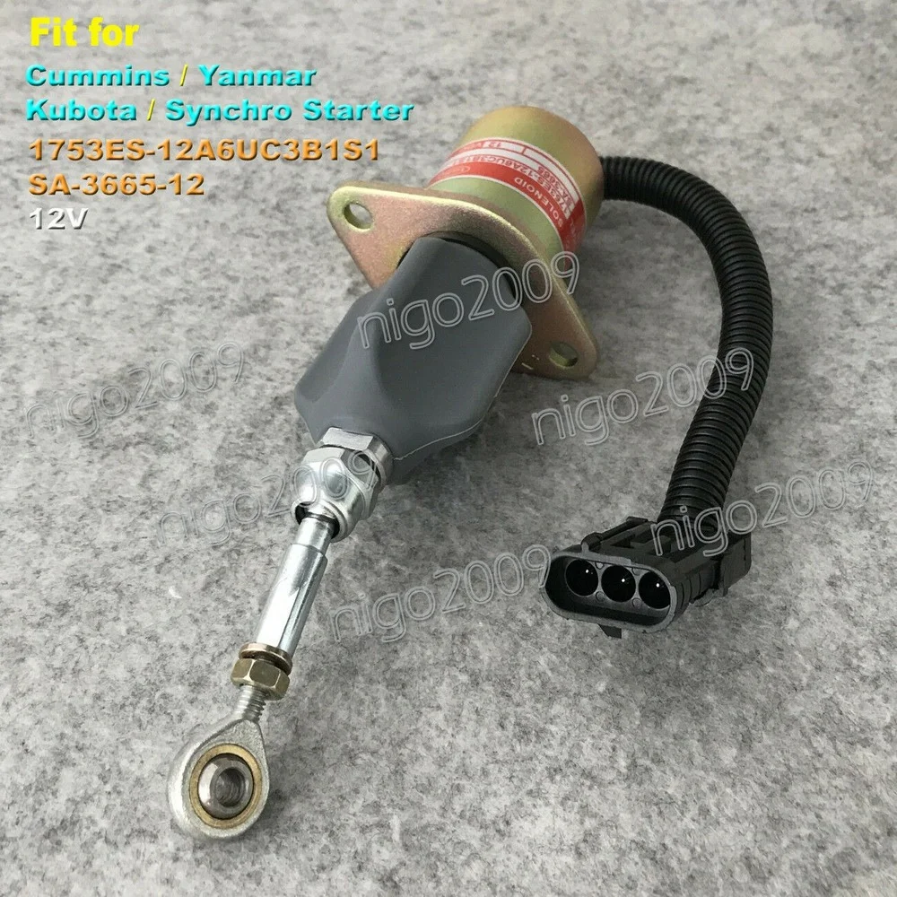 Электромагнитный клапан для Cummins Yanmar Kubota SA-3665-12 12V 1753ES-12A6UC3B1S1 C | Компьютеры и офис