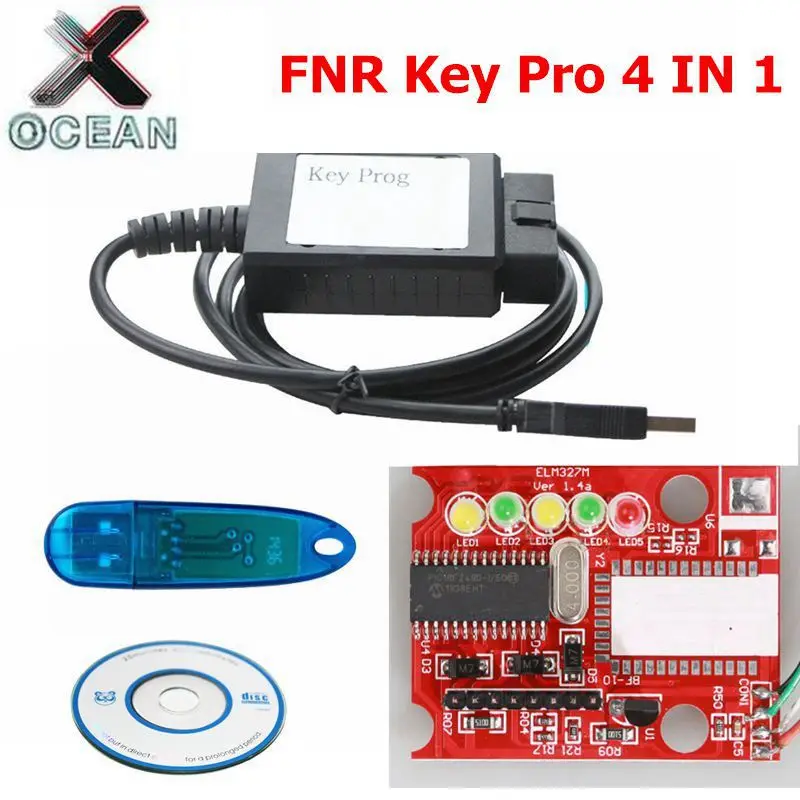 FNR Key Prog 4 в 1 USB ключ для Nissan Renault Ford программатор ключей с автоматическим ключом