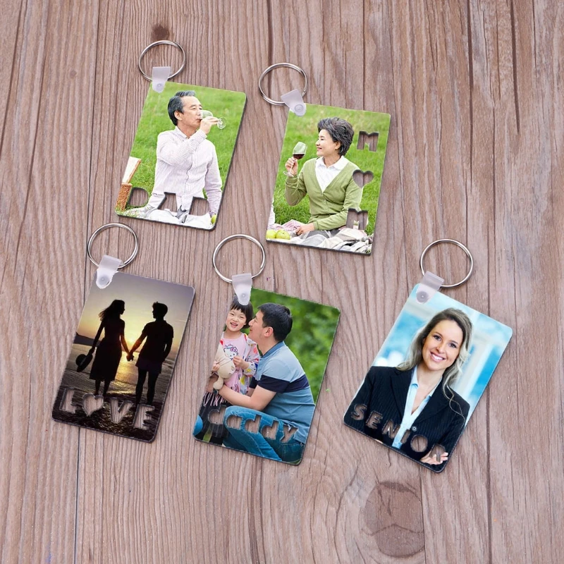 

Square Sublimation Blank Keychain for Christmas Valentine Graduation Day Present