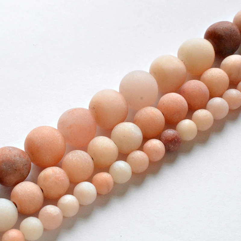 

Бусины-шармы круглые, матовые, розовые, авантюрин, 15 дюймов, 4-12 мм, натуральный матовый камень