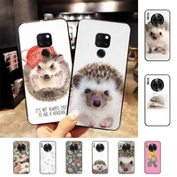 cute animal hedgehog phone case for huawei nova 3i 3e mate20lite 20pro 10lite luxury funda case