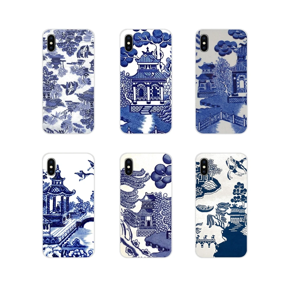 Модные синие запасами ивовых деревьев Китай силиконовый чехол для мобильного