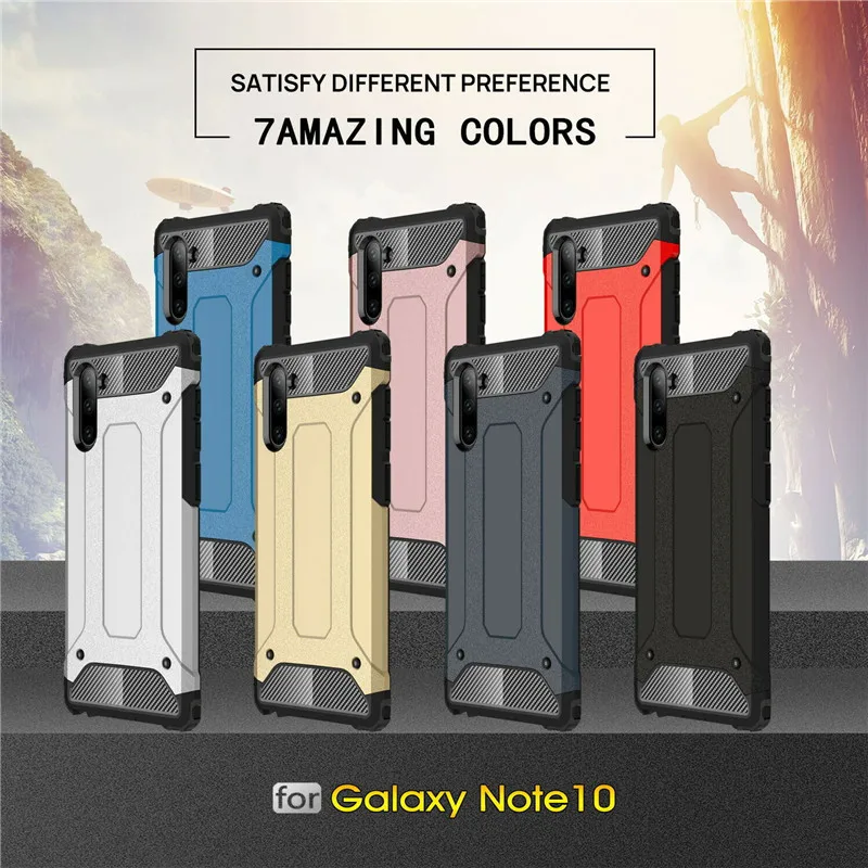 Прочный защитный чехол-гибрид чехол для samsung Galaxy Note 10 плюс S7 край S8 S9 S10 5G A10 A20 E A30 S A40 A50 A60 A70 A20E прочный Чехол