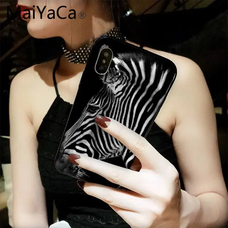 

MaiYaCa zebra Phone Case fundas for iPhone 12 8 7 6 6S Plus X XS MAX 5 5S SE XR 11 12 pro promax shell