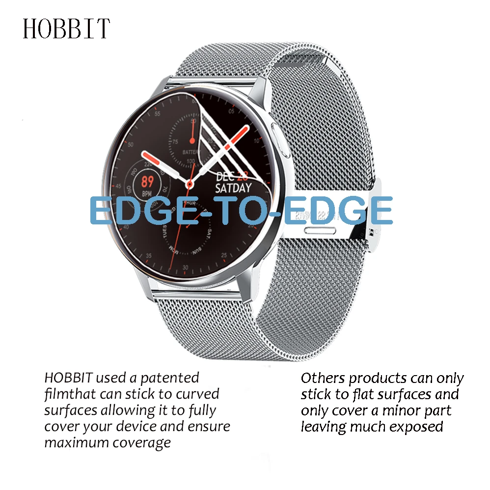 3 шт. ультра тонкая прозрачная защитная пленка для LEMFO S30 смарт часов полная защита