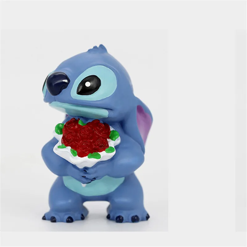 

Disney Stitch Anime Figures Series Cute Doll Resin Model Ornaments Creative Cartoon Puppets Peripherals Model Decoration Boxed