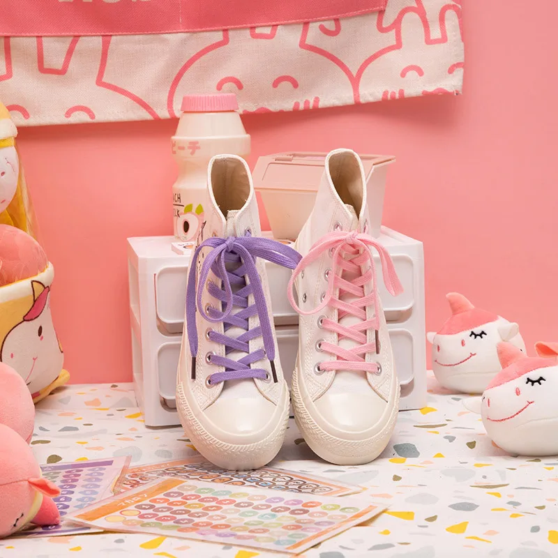 Женские холщовые туфли с принтом единорога Модные цветные ручной росписи для