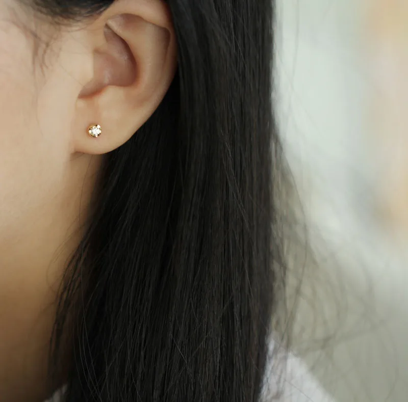 Уникальные вихревые серьги с шипами из твердого золота 9 к миниатюрные Изящные