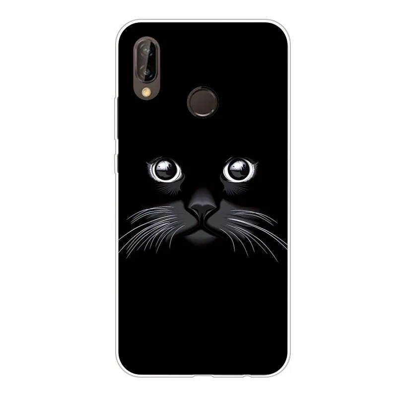 huawei honor play Case Silicon Fierce animals Painting Soft TPU Back Cover for protect Phone bags |