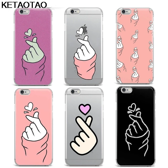 Чехлы для телефонов KETAOTAO с изображением рук и сердца iPhone 4S 5C SE 5S 6 6S 7 8 Plus X