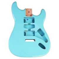 light blue st guitar body electric guitar body poplar wood strat guitar body st guitar barrel guitar parts for electric guitar