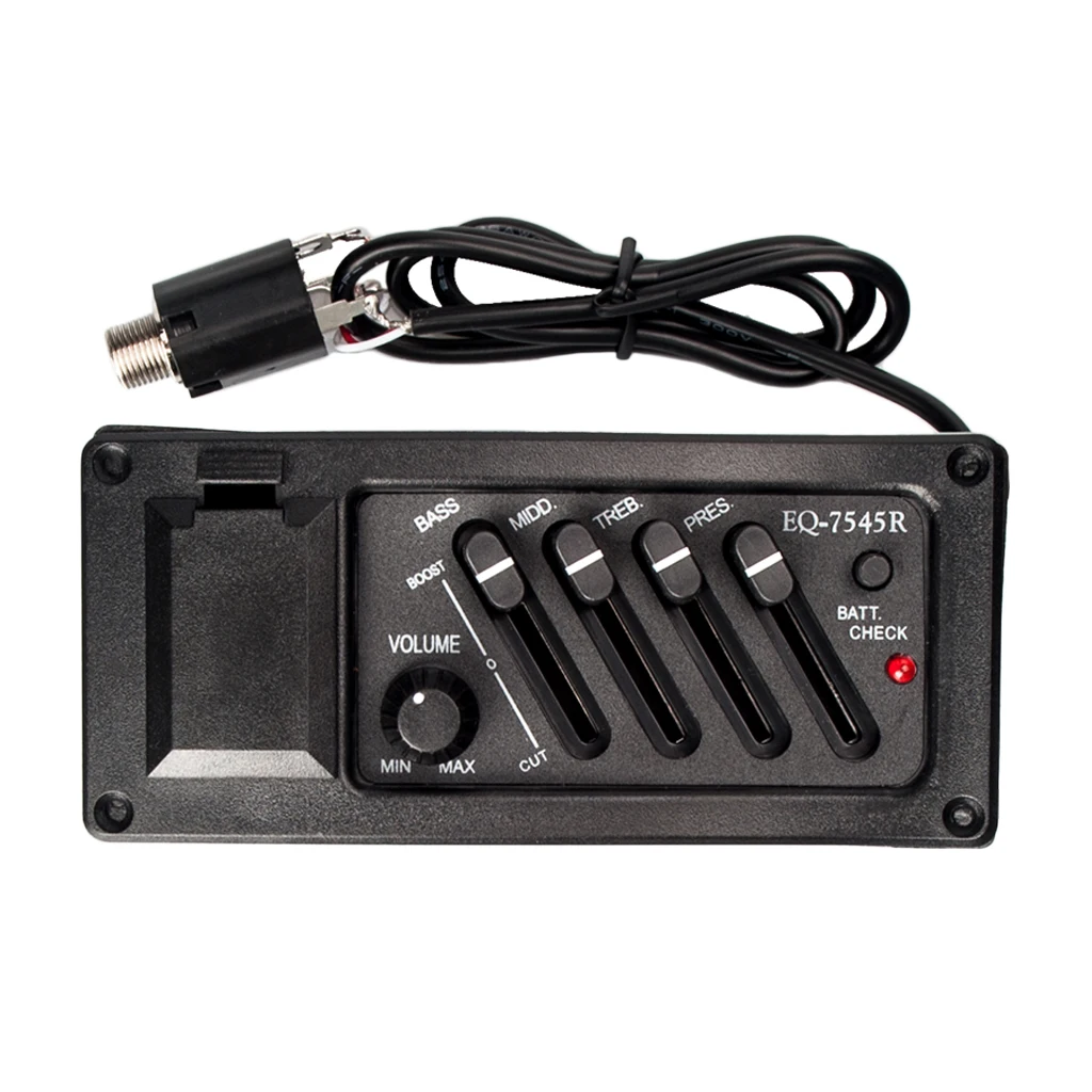 EQ 7545R 4-полосный эквалайзер пьезо звукосниматель для акустической гитары | Спорт и