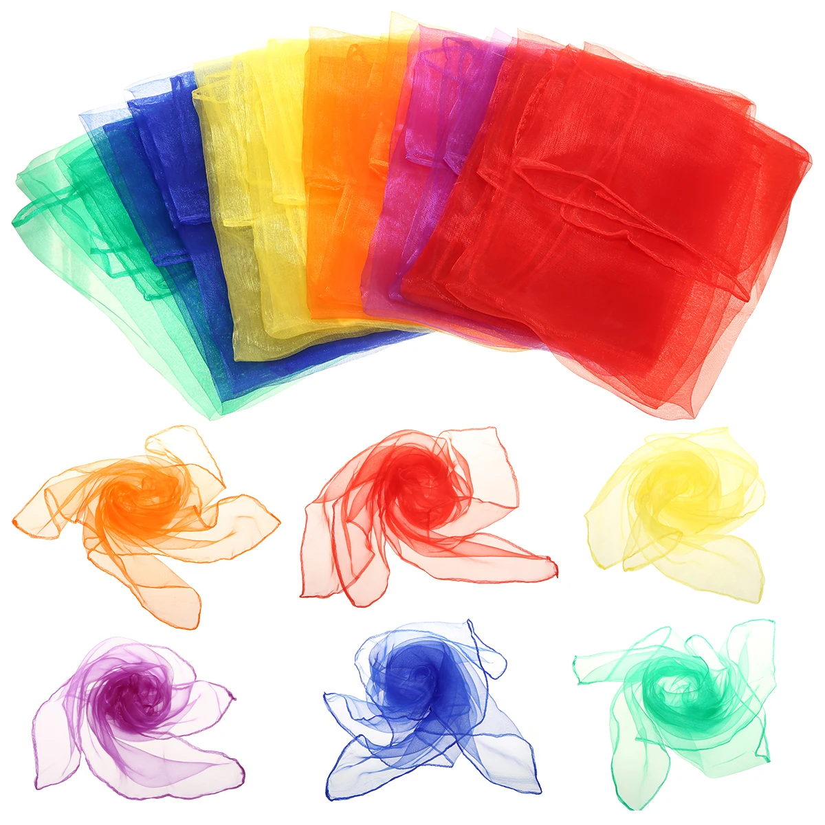 6 шт видов цветов шарфы для гимнастики Аксессуары игр на улице игрушки Танцы и