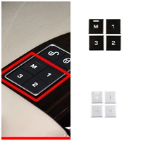 for land rover car interior accessories aluminum alloy m123 seat memory adjustment button decorative patch sticker 4 piece set