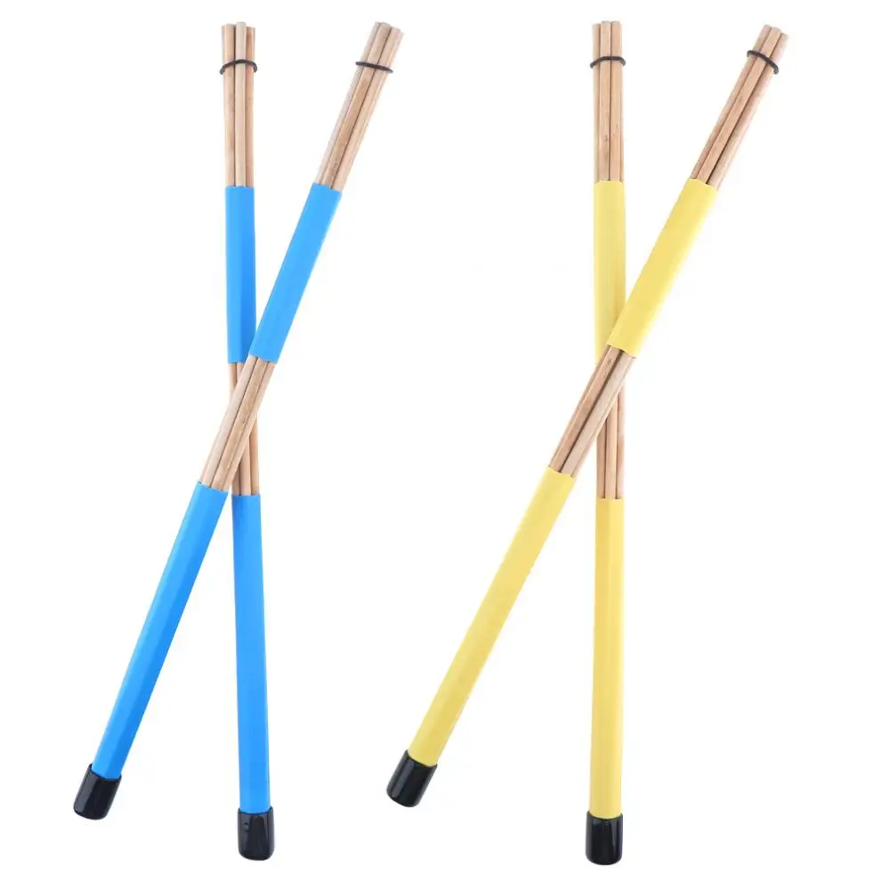 

Drumsticks 2pcs/lot 40cm 15.7inch Jazz Drum Brushes Bamboo Drumsticks Rubber Handle Blue / Yellow Optional