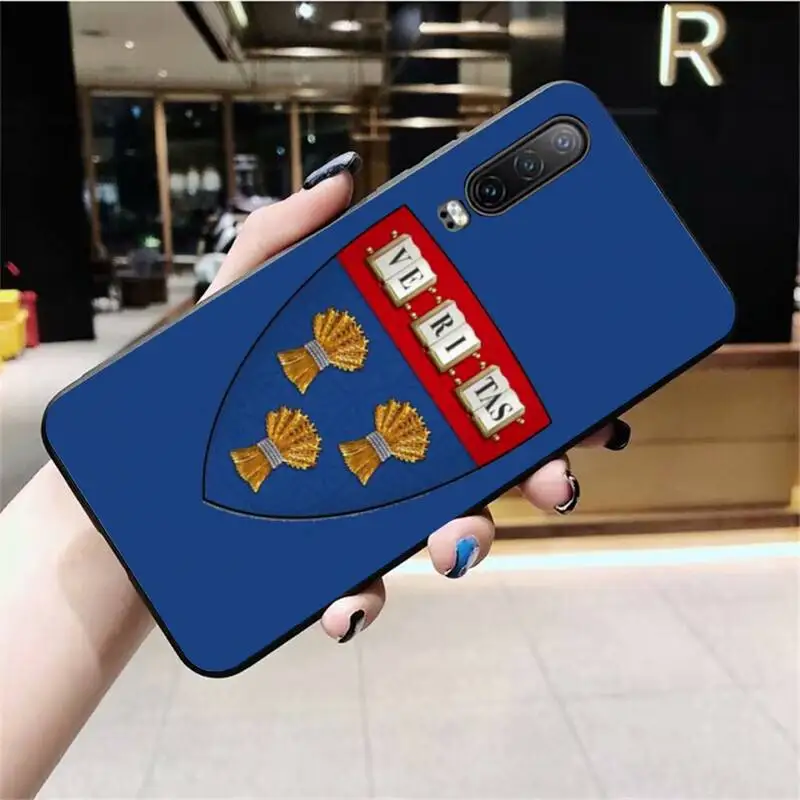 Harvard University and Veritas DIY Painted Bling Phone Case for Huawei P40 P30 P20 lite Pro Mate 20 P Smart 2019 prime | Мобильные