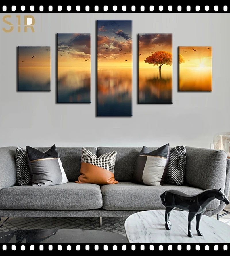 

Anime Movie Posters Wall Art 5 Pieces Canvas Painting Poster Pictures Home Decor Living Room HD Printed Poster Wall Painting