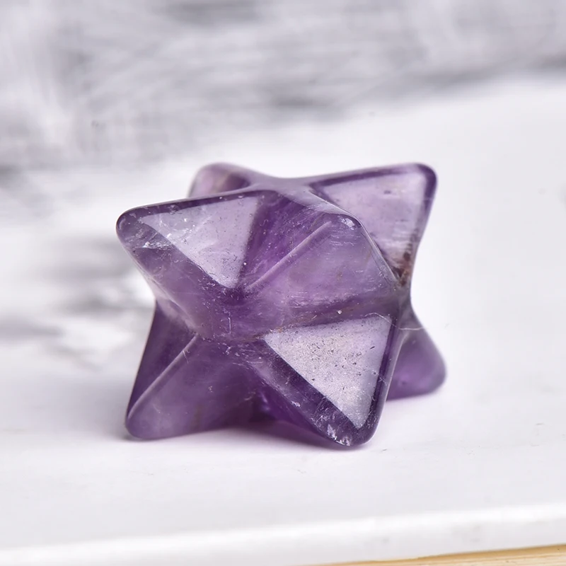 1PC Natural Crystal Merkaba Raw Crystals Magic Restoration Wicca Healing Stone Quartz Home Decor Crafts Men Women Jewelry Gifts - купить по