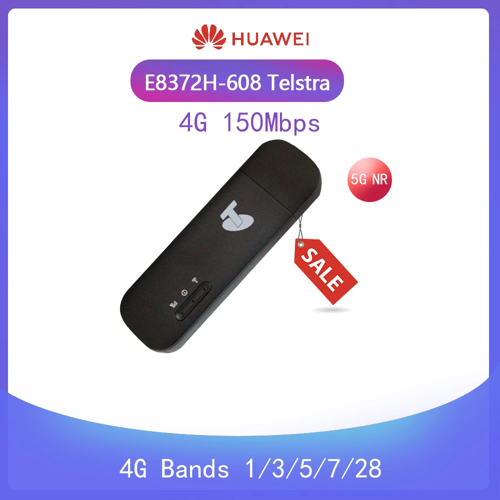 Разблокированный Huawei E8372h 608 Telstra logo Wingle LTE Универсальный 4G USB Модем WIFI мобильный