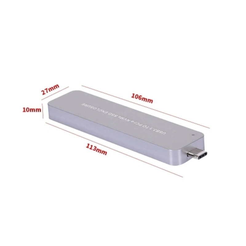 M.2 NVME к адаптеру Type-C M2 PCIE SSD адаптер карта портативный жесткий диск Корпус Plug & Play