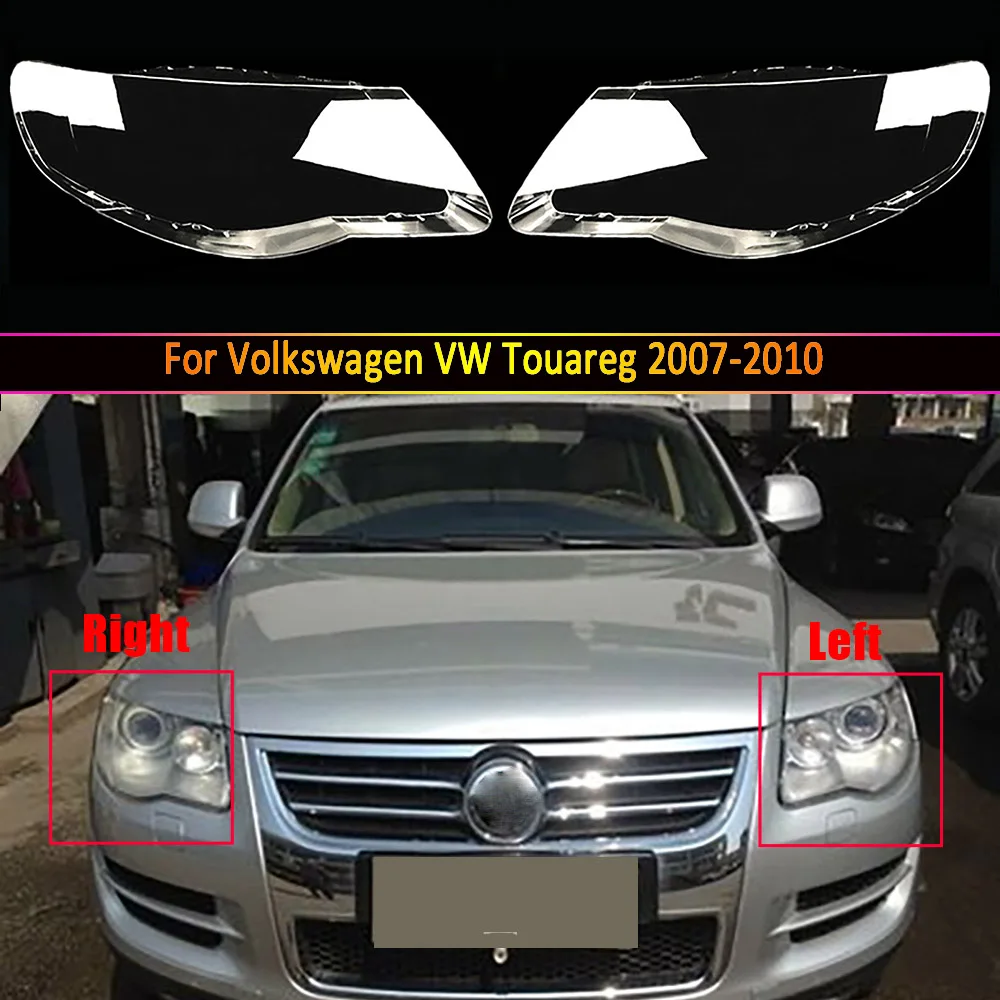 

Headlamp Lens For Volkswagen VW Touareg 2007 2008 2009 2010 Car Headlight Cover Clear Replacement Auto Head Light Shell